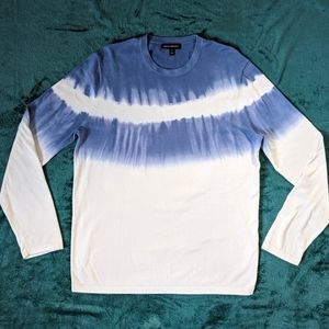 Banana Republic Men L Tie Dye Pullover Crewneck Sweater Soft Cotton